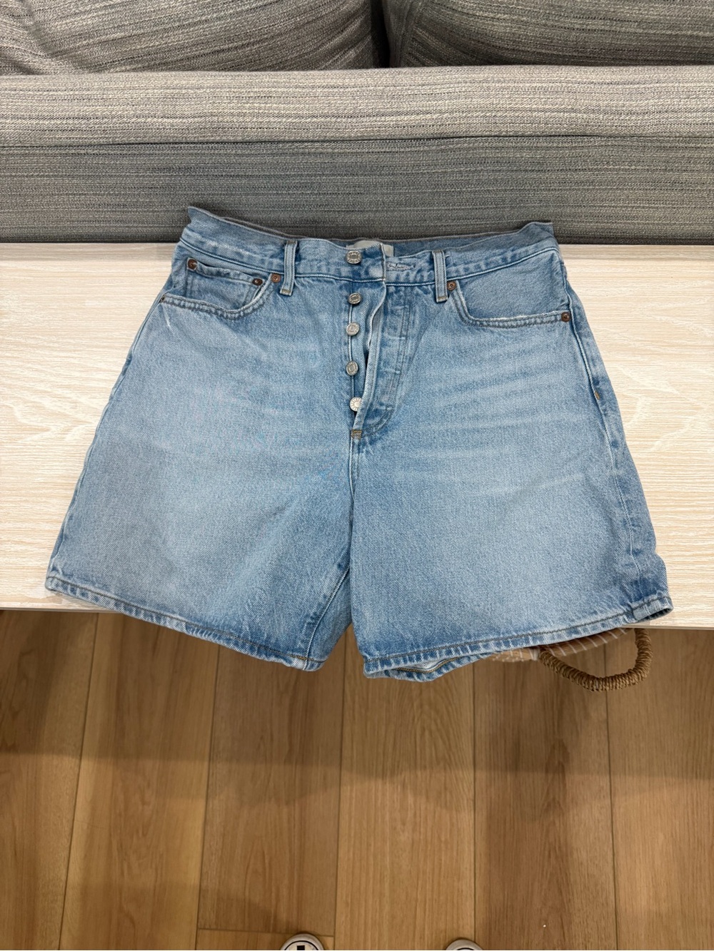 Agolde Dame denim shorts